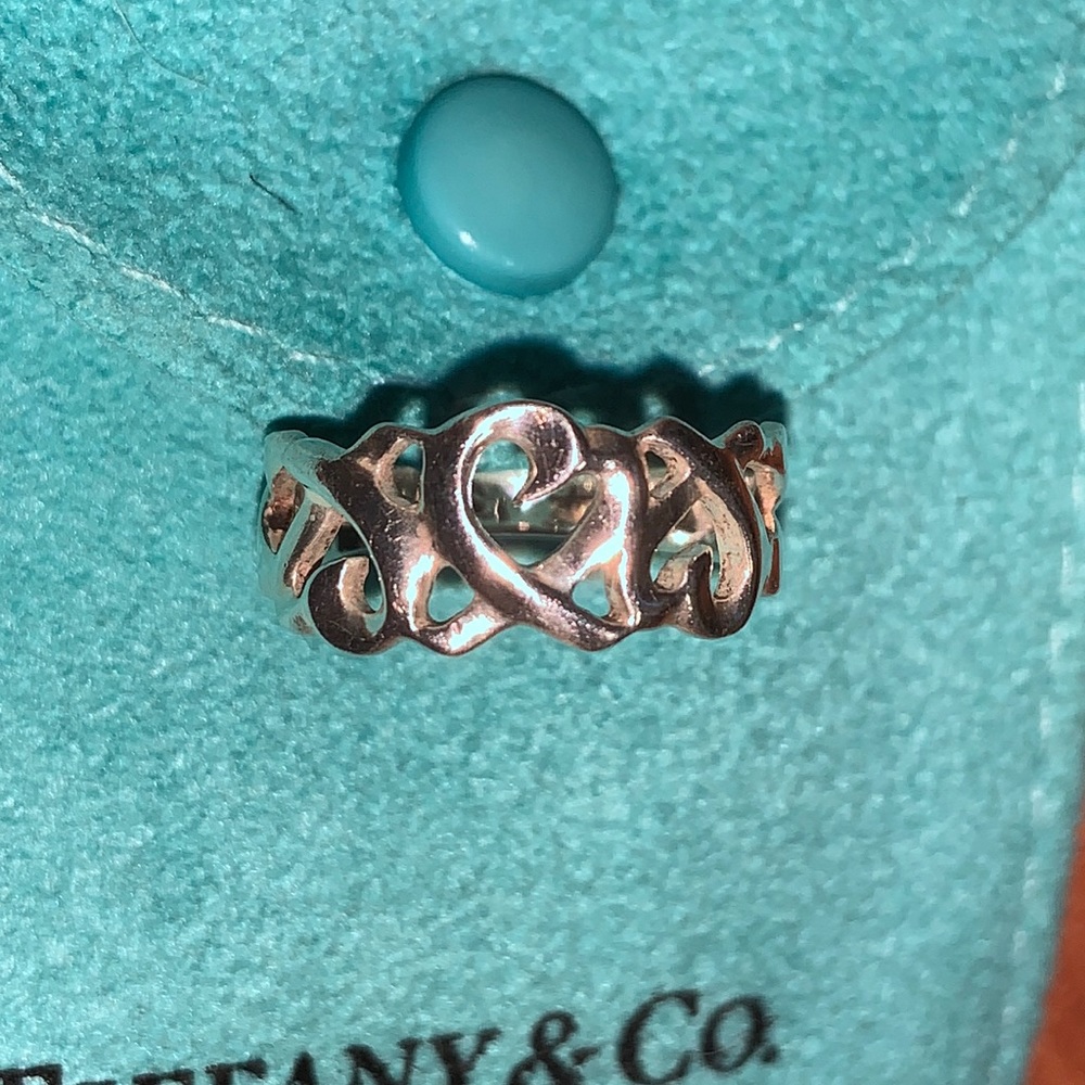 Authentic Tiffany & Co. x Paloma Picasso Loving Heart Ring